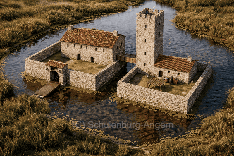 Burg Angern Vogelperspektive